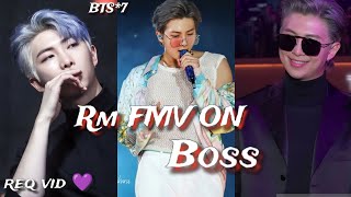 req vid💜Namjoon fmv on Boss 💜Rm Fmv on hindi song💜btsedit bts rm namjoon btsrm kimnamjoon 💜 [upl. by Tnerual729]