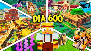 Pasé 600 DÍAS construyendo ZOOLÓGICOS por TODO el MUNDO en MINECRAFT 🦁🐋 PELÍCULA COMPLETA [upl. by Nlyak]