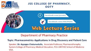 Web Lecture Series  1  Pharmacometrics Applications in Drug Discovery and Patient Care [upl. by Cusick]