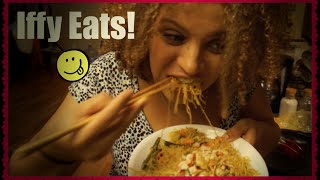 Iffy Eats Episode 1 Kelp Noodle Stir Fry Vegan Vegetarian Allergen Free [upl. by Saticilef969]