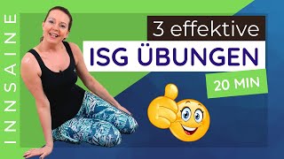 ISG Übungen  3 wunderbare Übungen für dein Iliosakralgelenk [upl. by Antipas]