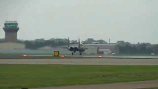 F15E Arrested Emergency Landing RAF Lakenheath 221013 [upl. by Suoicerp]