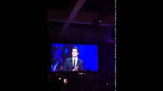 Matt Bomer Accepts Award Mentions His Family [upl. by Yroggerg]