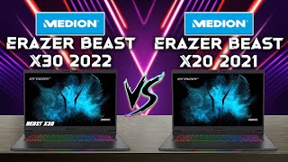 The Medion Erazer Beast X30 vs Medion Beast Erazer X20  Bit by Bit Comparison [upl. by Palladin]