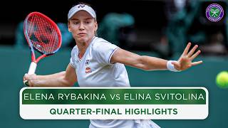 Ruthless from Rybakina  Elena Rybakina vs Elina Svitolina  Highlights  Wimbledon 2024 [upl. by Aneeram852]