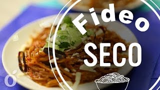 Fideo Seco al Guajillo  Dry Noodles with Guajillo Sauce  Kiwilimon [upl. by Aicilyhp]