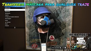 Como transferir máscara para qualquer traje no GTA ps4ps5 gta xbox pc [upl. by Aihsoek]