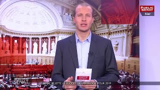 Le sénat rejette le budget de lécologie pour 2019  Les matins du Sénat 03122018 [upl. by Eilrahs]