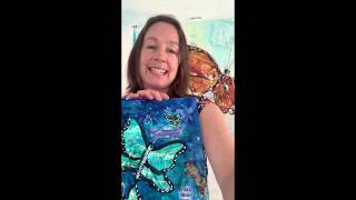 How to Paint Mixed Media Butterflies [upl. by Ailev]