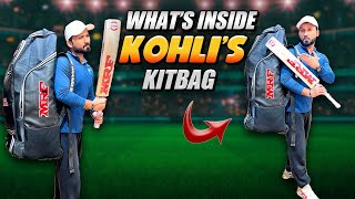 Check Out Whats Inside Virat Kohlis MRF Cricket Kitbag  SportsLaunchpad [upl. by Tolland]