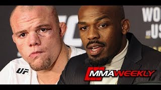 Jon Jones Addresses Illegal Knee Says He Owes Anthony Smith a Beer [upl. by Pickering]