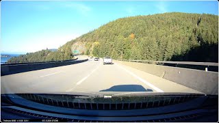 Ironworkers Memorial Bridge Upper Levels Highway amp Lions Gate Bridge  Dashcam Video  Oct 12 2024 [upl. by Analahs]