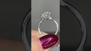 38ct Radiant Diamond Solitaire Engagement Ring  quotLisaquot [upl. by Haek]