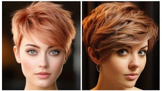 Popular Short Pixie Hair Cut And Popular Bob Hair styles ideas for women 2024 [upl. by Malet170]