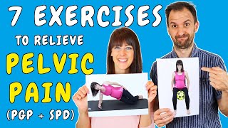 7 BEST Exercises to relieve Pelvic Pain during Pregnancy – Effective Pelvic Girdle Pain Relief [upl. by Nicolella]