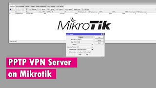 How to create a PPTP VPN server on Mikrotik router [upl. by Caton157]