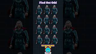 Find Odd One Out  Thor  Marvel shortsfeed shorts thor marvel challenge youtube [upl. by Artemla]