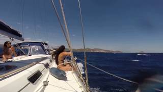 Sailing Beneteau Cyclades 505 Saronic Islands Greece [upl. by Aicinat219]