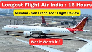 Air India Flight Review Economy Class  Mumbai  San Francisco  Boeing 777200 LR [upl. by Walkling]