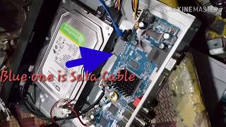 DVR Sata CablePower CableHard Drive  CCTV Camara HDD Error [upl. by Hecklau213]