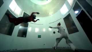 Indoor Skydiving Accident helmet flies up  fail [upl. by Belldame205]