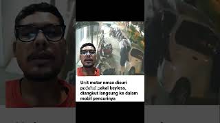 maling nmax langsung dimasukin bagasi mobil maling nmax avanza begal trending viral 2024 [upl. by Olenta302]