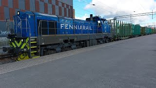 Fenniarailin tavarajuna Kouvola lajittelu – Aittaluoto 2992024 [upl. by Coco518]