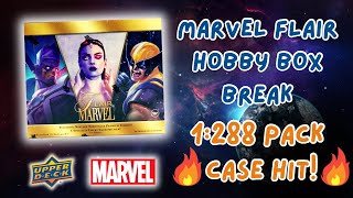 UNBOXING A CASE HIT IN 2023 MARVEL FLAIR [upl. by Kerrie]