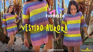 Vestido Aurora em crochê com o fio Bella [upl. by Baptista]