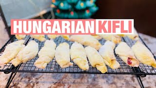 HUNGARIAN KIFLI  PASTRY COOKIE RECIPE [upl. by Lledner359]