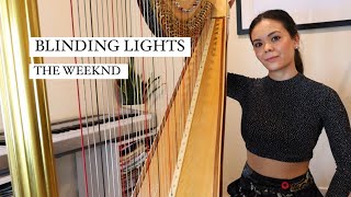 Blinding Lights  The Weeknd Live Loop Harp Cover [upl. by Ethan]