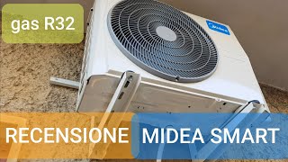 RECENSIONE  Midea Smart R32 12000  Caratteristiche dettagli opinioni  TEST unità accesa [upl. by Enaitsirhc]