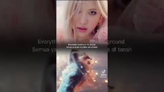 On The Ground  BLACKPINK Rose 🫰😘💖🎶 lyrics video 🎙️ rosesarerosie 😍🫰 [upl. by Ardnasirhc]