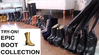 DESIGNER SHOESBOOTS TRY ON Winter 2018 [upl. by Hebe]