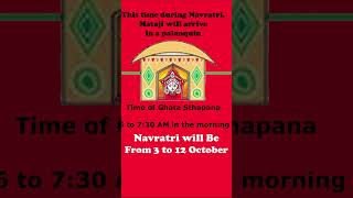 Navratri October 2024 Dates and Timing shorts [upl. by Kazim]