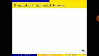 Bounded and Unbounded Sequence [upl. by Clifford]