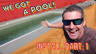 LIVE  Vman Vlogs  Narellan Fibreglass Pool Install  whats involved to get it in the ground [upl. by Iggem842]