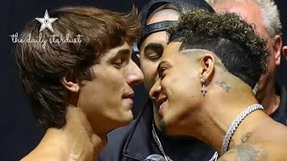 SOCIAL GLOVES YOUTUBE VS TIKTOK FULL WEIGH IN COVERAGE🥊🥊🥊 [upl. by Jarv]