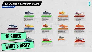 Saucony Running shoes lineup Scheme and Explanation 2024 [upl. by Jumbala]