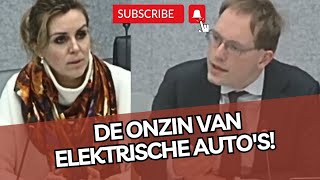 Van Houwelingen FVD CONFRONTEERT staatssecretaris met de ONZIN van Elektrische autos [upl. by Hills]