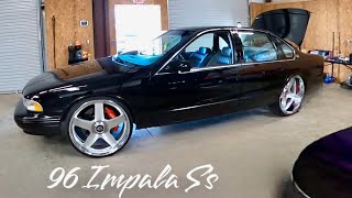 1996 Chevy Impala SS  24” Replica Wheels  Narrowed Rear End  Huge 7” Lip 🔥 [upl. by Lacombe10]