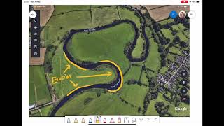 Middle Course Landforms  Meanders Ox Bow Lakes and Levees [upl. by Icak]