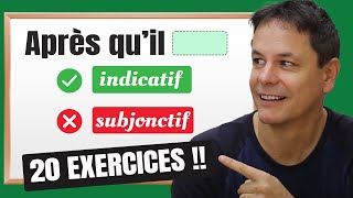 Le Subjonctif vs Lindicatif en Français 20 Exercices avec les Explications ✅ [upl. by Fernandina]