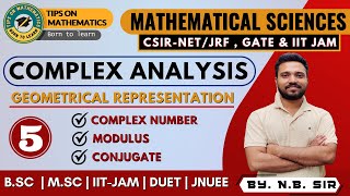 Lec5  Complex Analysis  CSIRNET  JRF  Mathematical Sciences  Geometrical Representation [upl. by Arvell]