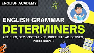 Determiners in English Grammar CBSE Class 8 9 10 types of determiners examples of Determiners [upl. by Bryner]