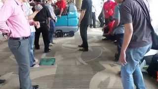 Klenco tennant R14 Deep Cleaning Ride on Carpet Extractor Ngurah rai International Airport Bali [upl. by Netti]