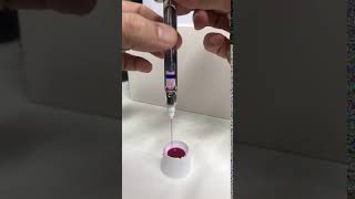 Self Aspirating Syringe Demo [upl. by Wolfram]