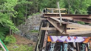 Manchester nh Rail Trail Train Trestle Update [upl. by Bradway]