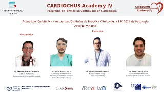 Actualización Guías de Práctica Clínica de la ESC 2024 de Patología Arterial y Aorta [upl. by Silvana]