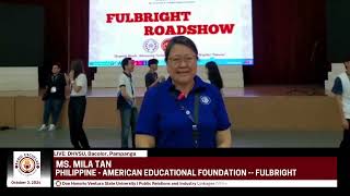 OIPP Sets Fulbright Roadshow in DHVSU [upl. by Yhtimit]